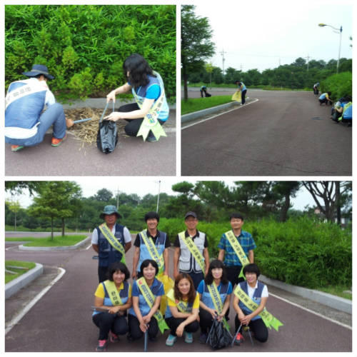 노산공원 환경정화 운동 전개
